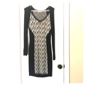 Unique design sweater dress